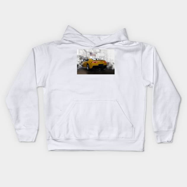 Chevrolet Camaro, Pencil - Original Kids Hoodie by hottehue